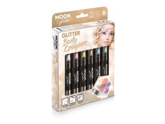 Holographic Glitter Face & Body Crayons Boxset - 6 crayons